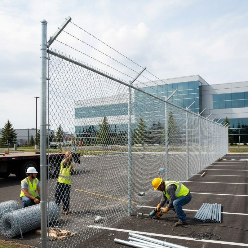 Security Fence Installation detail
